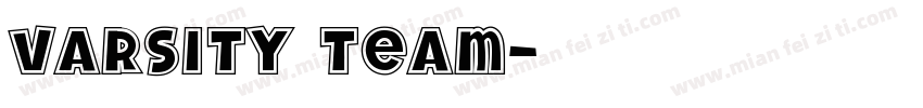 Varsity Team字体转换